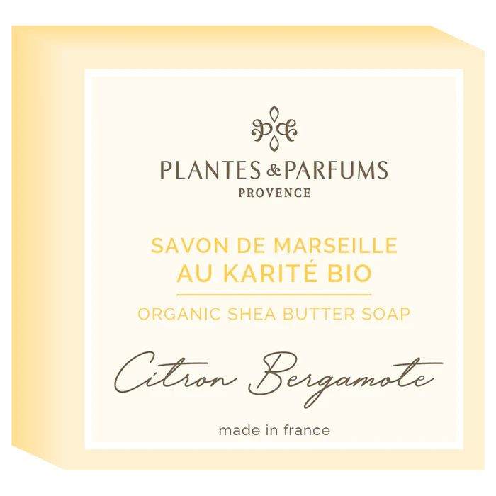 Plantes & Parfums | Lemon Bergamot Marseille Scented Soap 100g (Citron Bergamote)