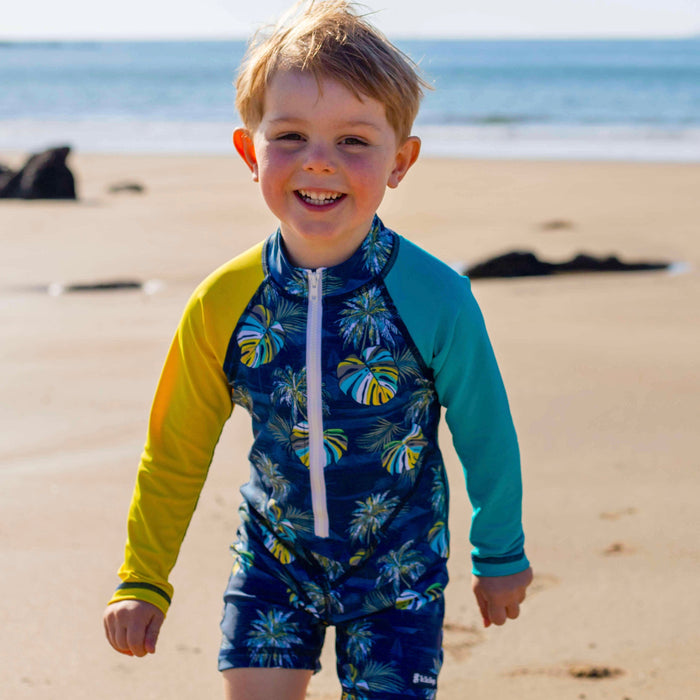 Boys All-in-one Swim Snap Sunsuit | Hawaii