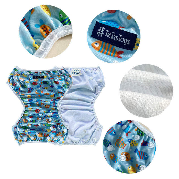 Reuseable Swim Nappy 2 Pack | Fish Frenzy