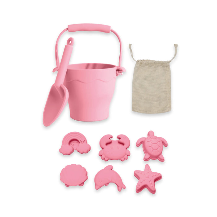 Playground by Living Textiles | Silicone 8pc Bucket & Spade Set