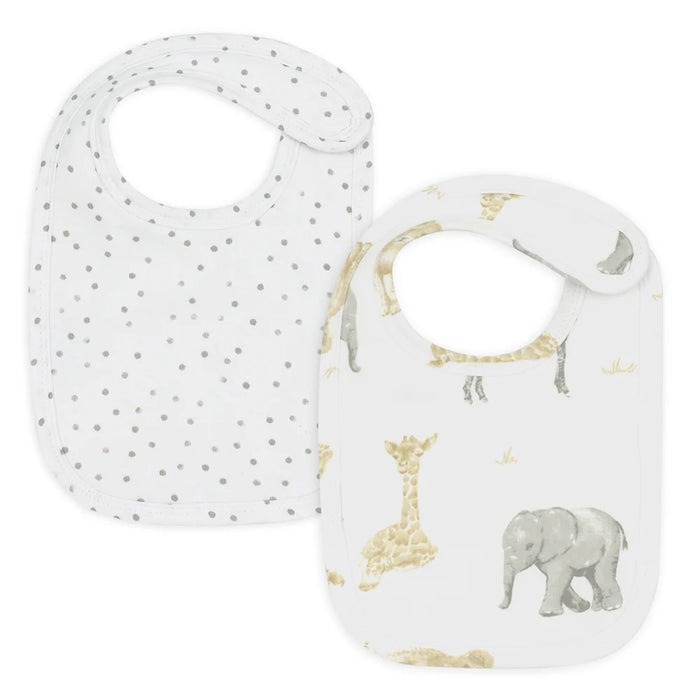 Living Textiles | Baby Bibs - 2 Pack - Savanna Babies