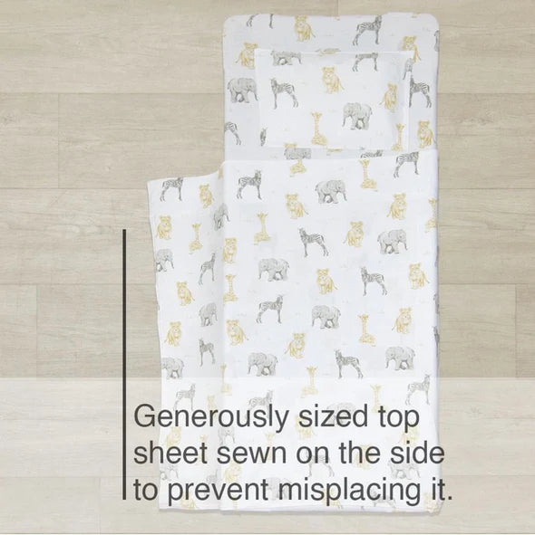 Living Textiles | Childcare Stacking Bed Sheet Set - Savanna Babies