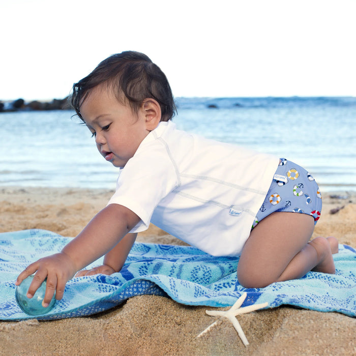 i.Play |  Swimsuit Diaper Reusable Absorbent - Aqua Jungle