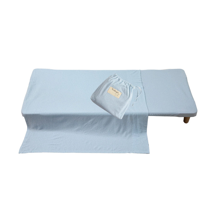 Living Textiles | Childcare Stacking Bed Sheet Set - Blue Dots