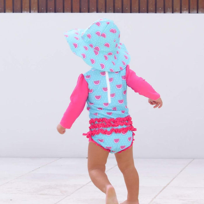 Toddler Nappy-change Swimsuit | Dotty Watermelon