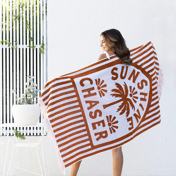 Bambury | Jacquard Beach Towel S23 - Sunshine