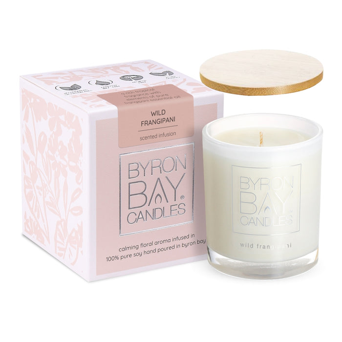 Byron Bay Candles | Scented Pure Soy Candle - 30 Hour - Wild Frangipani