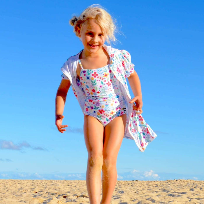 Girls One-Piece Swimsuit | Ditsy Daisy