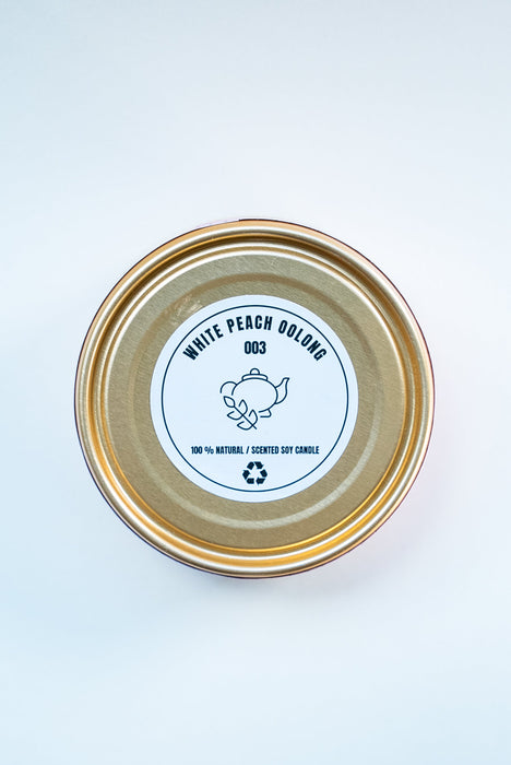 Flame Tray | Canned Candle - White Peach Oolong