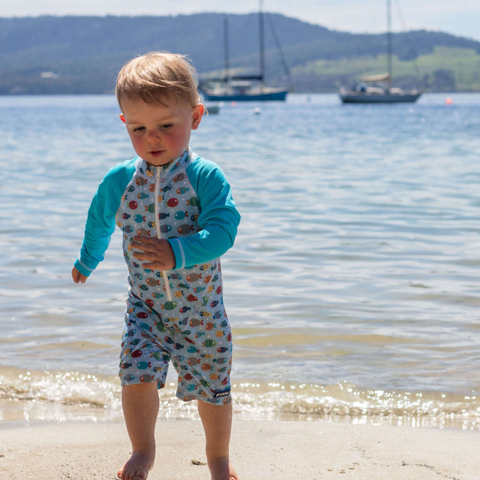 Boys All-in-one Swim Sunsuit | Fish Frenzy