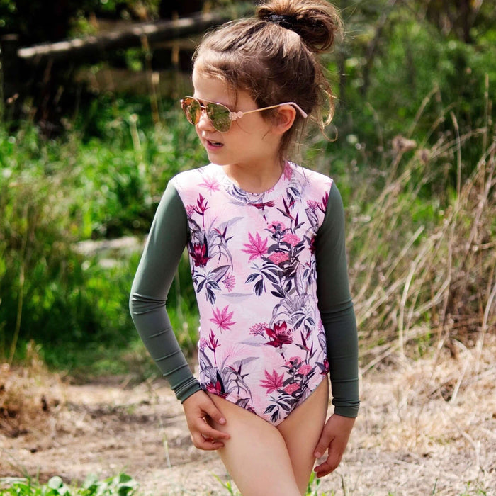 Girls Long Sleeve Swimsuit | Floriade