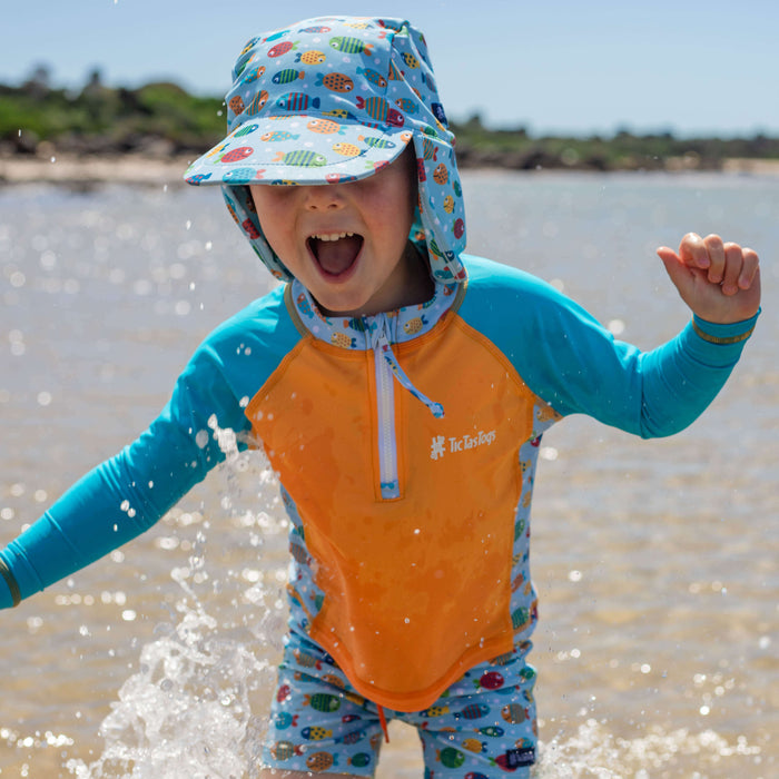 Kids Swim flap cap | Fish Frenzy