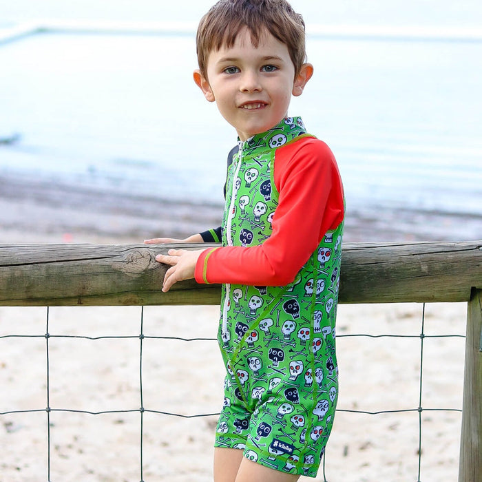 Boys All-in-one Swim Sunsuit | Skullduggery