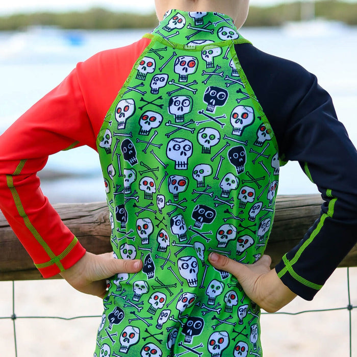 Boys All-in-one Swim Sunsuit | Skullduggery