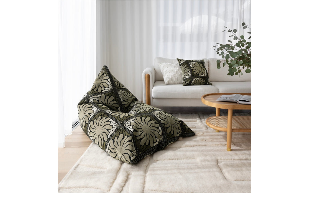 Bambury | Zinnia Square Cushion Moss