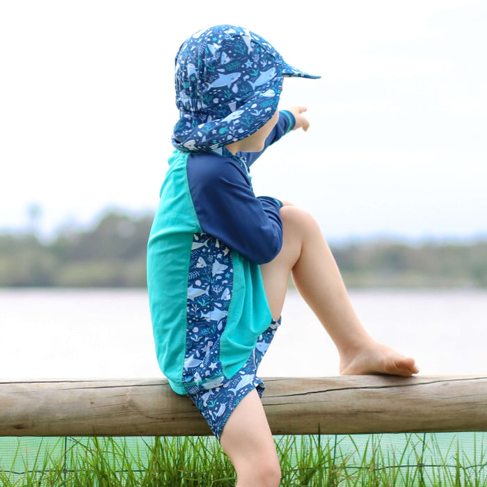 Boys Li'l Rascal Rashguard | Shark Attack!