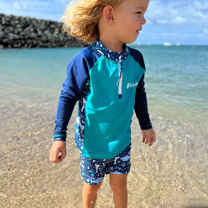 Boys Li'l Rascal Rashguard | Shark Attack!