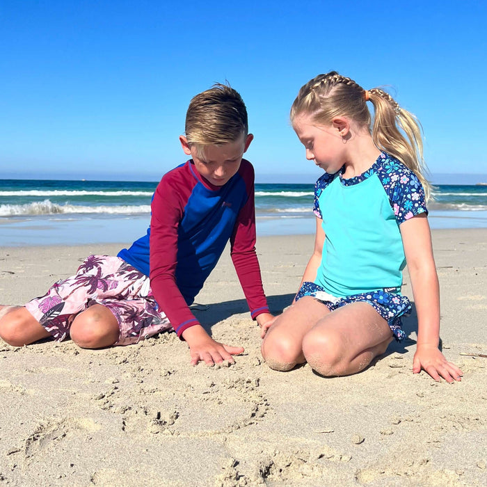 Girls Beach shorts | Flower Power