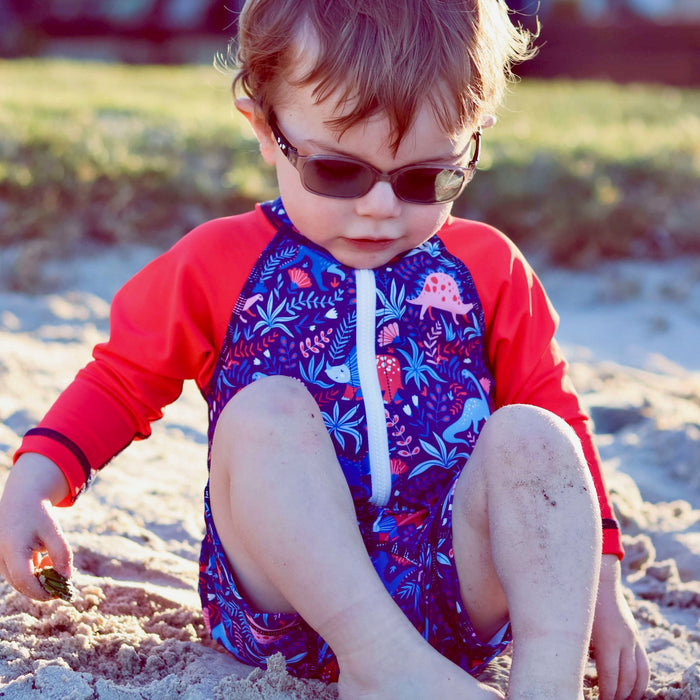 KIds All-In-One Swim Snap Sunsuit | Dino Adventures