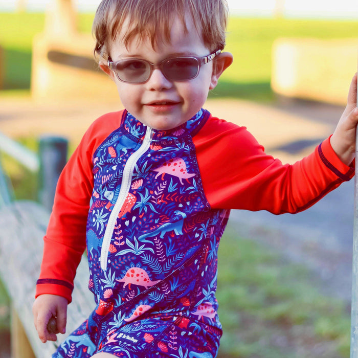 KIds All-In-One Swim Snap Sunsuit | Dino Adventures