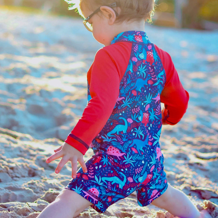 KIds All-In-One Swim Snap Sunsuit | Dino Adventures