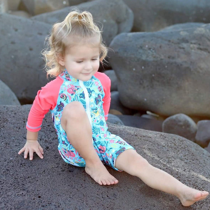 Kids All-in-one Snap Swim Sunsuit | Bush Wonderland