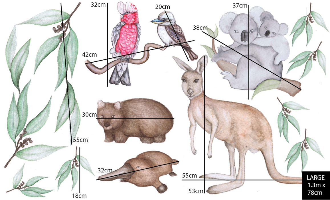 Wall Decals - Australian Animals