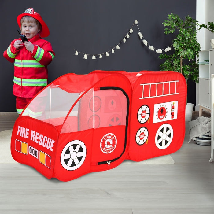 GOMINIMO Kids Fire fighting truck Tent (Red)