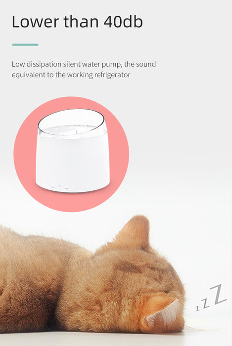 Pet Water Fountain Automatic Self-Clean Water Fountain 1.5L