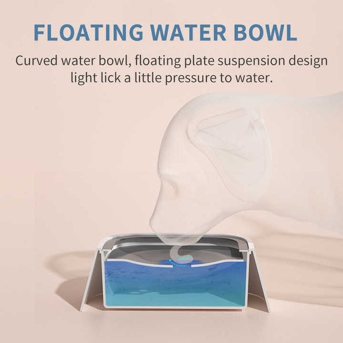 Els Pet | Pet Water Bowl for Dogs and Cats - 1L Capacity, Splash-Proof and Anti-Wet Mouth Design