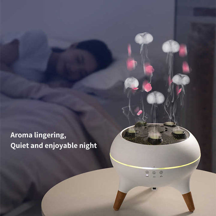 Diffuser with Timer, Ambient Lighting, and Adjustable Mist Modes - Jellyfish