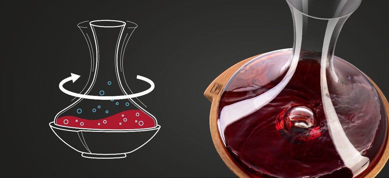 Vacu Vin | Swirling Carafe (Crystal Glass)