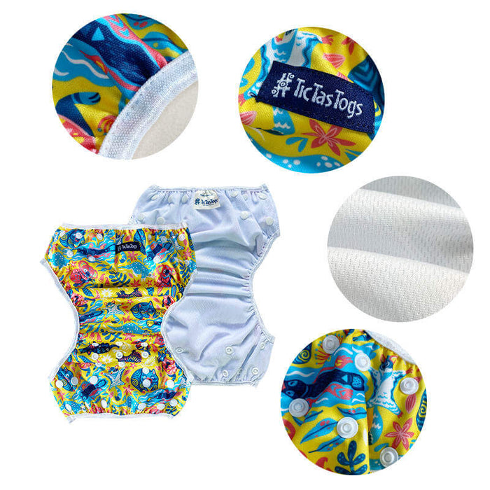 Reuseable Swim Nappy 2 Pack | Aussie Animalia