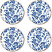 Cinnamon Round French Rose Toile Coasters Set of 4 - Lozza’s Gifts & Homewares 