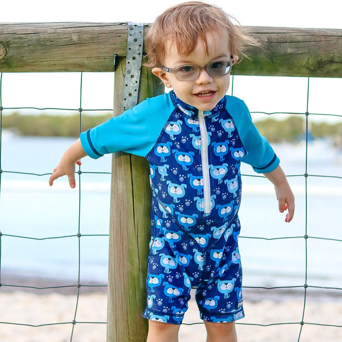 Boys Short Sleeve Sunsuit | DOGGY