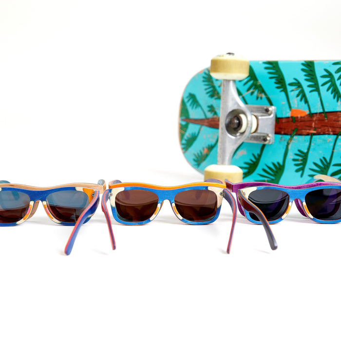 Kids Wood Sunglasses | Red