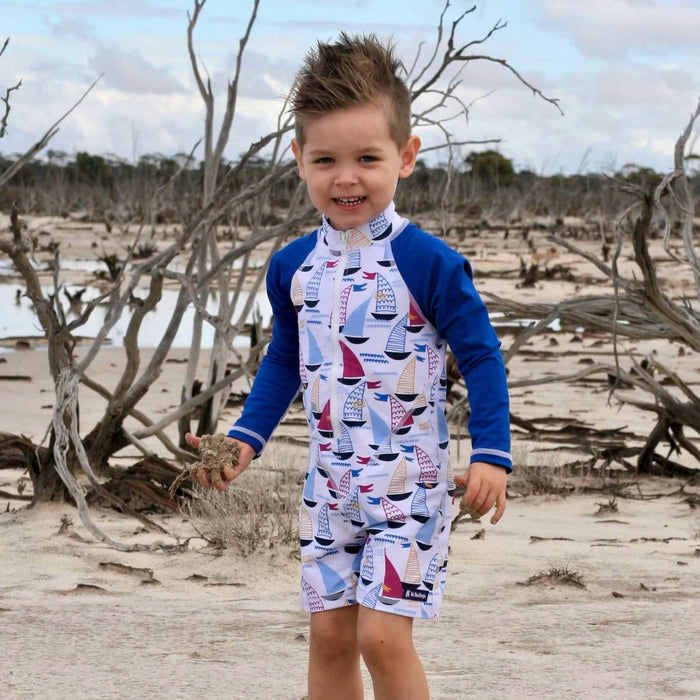 Boys All-In-One Swim Sunsuit | Yacht Club