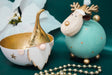 Santa Bowl Gold -  Large - Lozza’s Gifts & Homewares 