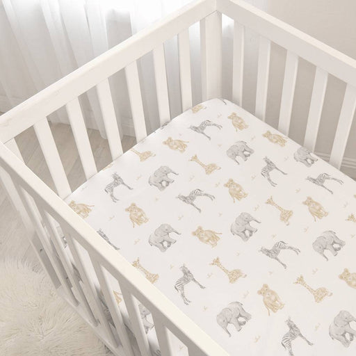 Jersey Cot Fitted Sheet 2 Pack - Savanna Babies - Lozza’s Gifts & Homewares 